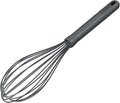 Zyliss Silicone Large Balloon Whisk, Sustainable Wheatstraw/Nylon, Balloon Whisk for Cooking and Serving with Heat Resistant Silicone Head, Beluga Grey, 12" x 2.6", Dishwasher Safe, 5 Year Guarantee