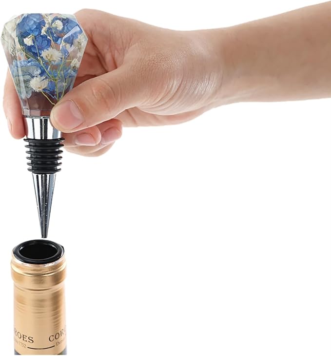 10 Pack Wine Stopper Resin Casting Mold Accessories - 5 Molds + 5 Accessories for Soap Making, Candle Making, Resin Making