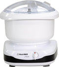 NutriMill Artiste Kitchen Electric Stand Mixer 500 Watt 6.5 Quart Bowl with Dough Hook & Wire Whips (Black Trim)