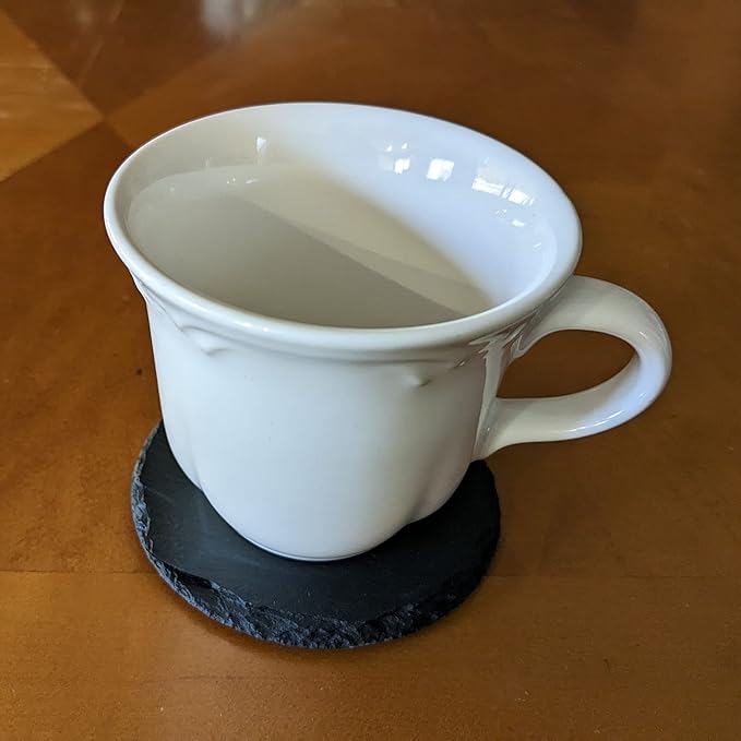 The Open Road Awaits: Motorcycle Coasters with Inspirational Quote - Round Slate - Set of 5