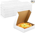 Fit Meal Prep [250 Pack] White Pie Boxes - 10x10x2.5 Inch Square Bakery Boxes for Cookies, Cheesecake, Chocolate Covered Strawberries, Dessert, Macaroon, Bread - Bulk Paper Cardboard Boxes