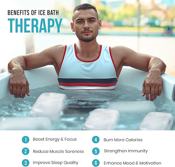 Extra Large Ice Block Mold – 8 lbs Silicone Ice Brick Maker for Ice Bath & Cold Plunge – Giant Cube for Recovery, Muscle Relief & Coolers, Dishwasher Safe (Single Mold)