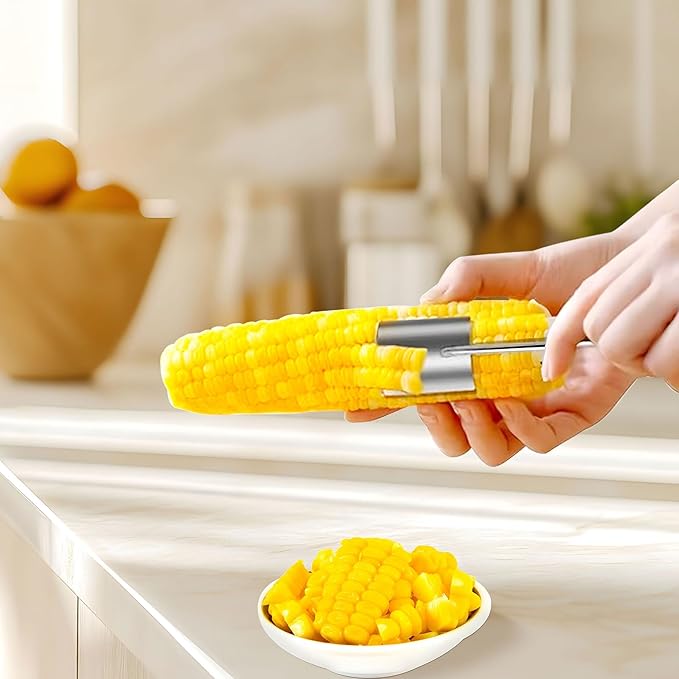 Long Handle Stainless Steel Corn Cob Stripper,Corn Cob Thresher,Corn Peeler,Corn Stripper,Corn Thresher,Corn Scraper (Style-B)