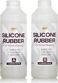 Silicone Rubber Kit 18A for DIY Mold Making (70.4 oz) - Super Elastic, Translucent, Fast Cure, Non-Toxic, 1:1 Ratio Liquid Silicone for Resin and 3D Molds (4.4 Pounds)