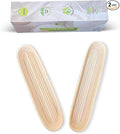 Bread Proofing Basket Sourdough Bread Baking Supplies Starter Kit Set (Baguette Baskets)