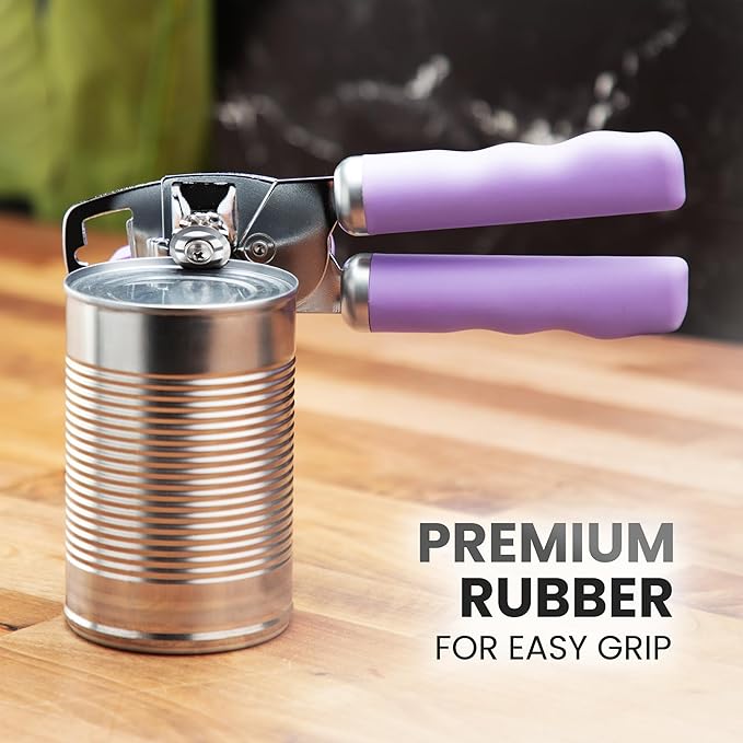 Zulay Kitchen Manual Can Opener with Bottle Opener with Turn Knob