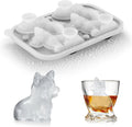 3D Corgi Dog Ice Cube Tray - Fun Shapes, Novelty Mom/Dad Gifts for Dog Lovers, Cute Corgi Ice Mold for Whiskey, Cocktail, Bourbon