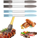 4-Pack Heat-Resistant Silicone Basting Brushes for Cooking - Ideal for Spreading Oil,Sauces,Butter,Perfect for BBQ,Baking,Grilling and Outdoor Use