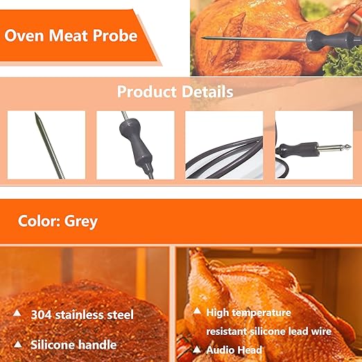 for Wolf Oven Meat Probe 00492332 Compatible Models 00755060 492332 AP3775647 AP3194240