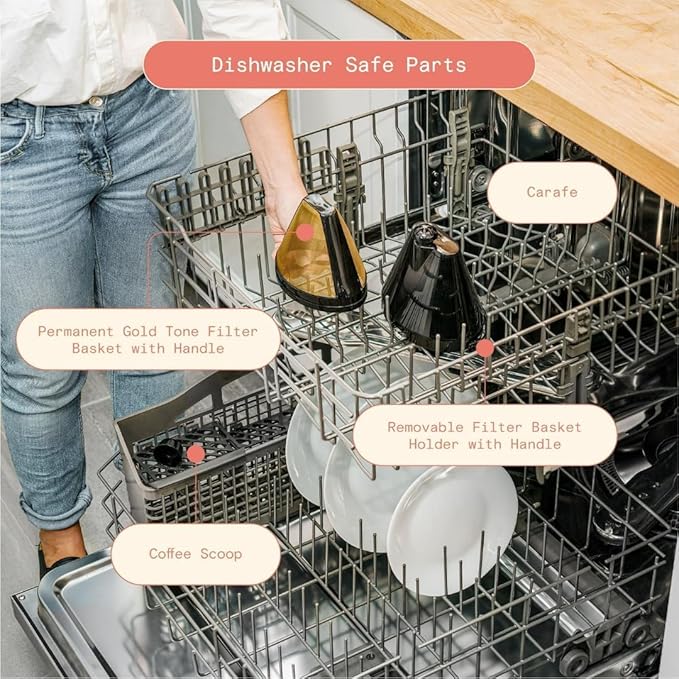 Beautiful 14-Cup Programmable Coffee Maker with Touch-Activated Display – Brew Hot Coffee Fast, Keep Warm & Auto-Pause (Lavender)