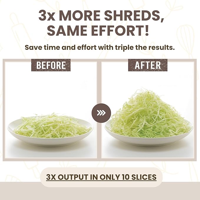 Arnest Japanese Mandoline Cabbage Slicer - 3-Speed Julienne Cutter with Safety Holder, Stainless Steel Blades, Easy-Clean, Vegetable Grater Cabbage Slicer, Made in Japan – Forest Originals