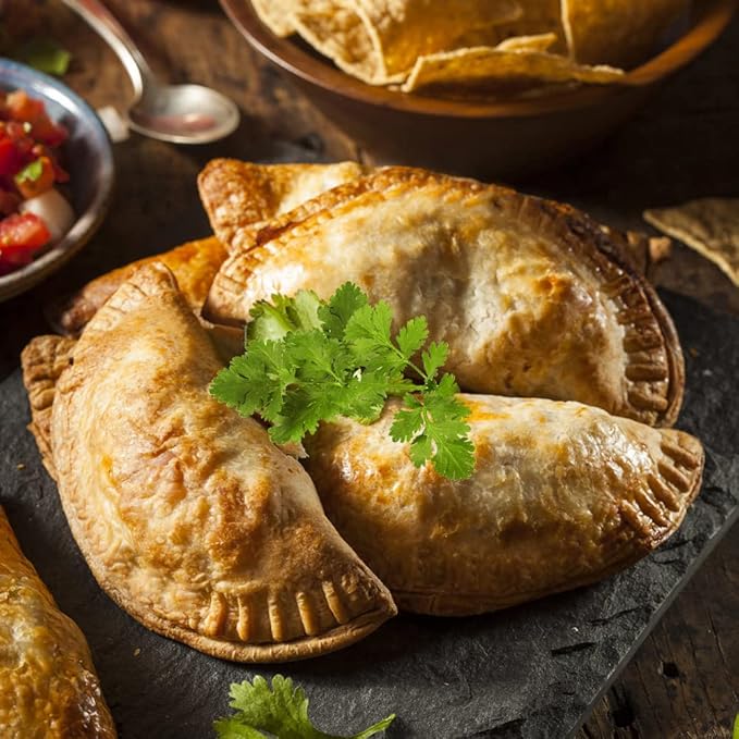 Extra Large Empanada Maker - 7 inch Seal with Dough Cutter Circle, Stainless Steel Press, Pastry Tools, Pocket Pie Maker