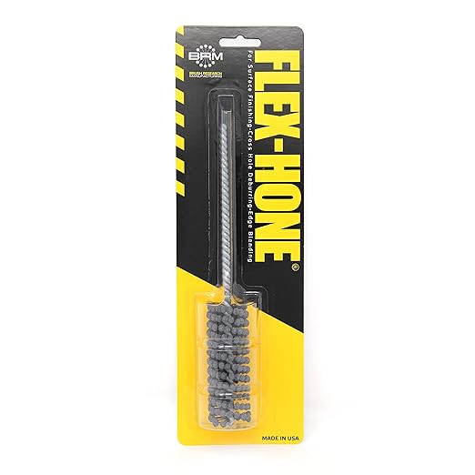 Brush Research BC151618 FLEX-HONE®, 15/16" (23.8mm) Diameter, 180 Grit, Silicon Carbide, For Mild Steel, Stainless Steel, Cast Iron and Softer Ferrous Materials