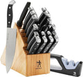HENCKELS Statement Razor-Sharp 20-Piece Knife Set with Block, With Bonus Sharpener, German Engineered Informed by 100+ Years of Mastery