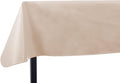 Yourtablecloth Heavy Duty Vinyl Rectangle or Square Tablecloth – 6 Gauge Heavy Duty Tablecloth – Flannel Backed – Wipeable Tablecloth with Vivid Colors & Many Sizes 52 x 52 Sand