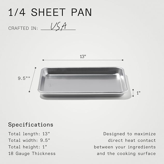 Made In Cookware - Quarter Sheet Pan - Commercial Grade Aluminum - Professional Bakeware