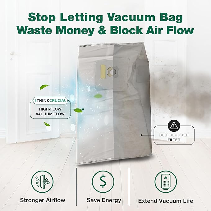 3 Valet & VacuMaid Vacuum Bags Compatible With AstroVac, Part # HPB2HPK & HPB2H, Fits Models: H1P, P70, SR36, SR38, SR52H, ATQ300, GV30, GV50, GV30PRO & GV50PRO (3 Pack) - By Think Crucial