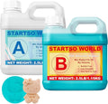 STARTSO WORLD Silicone Mold Making Kit 20A, 80OZ Jade Green Platinum Liquid Silicone Rubber for Mold Making, Fast Cure & Food Safe Silicone Mold Maker, Ideal for Casting Resin Molds/Silicone Molds