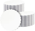 qiqee 6 Inch White Wave Cake Boards Round 15-Packs Circles Rounds Base Food-Grade Cardboard Wave Cake Plate（Thinner But Stronger）