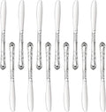 New Star Foodservice 58628 Rose Pattern, 18/0 Stainless Steel, Dinner Knife, 8.5-Inch, Set of 12