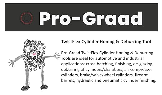 TwistFlex 1-1/4" 120SC Cylinder Hone | 1.25" (31.8mm) Flexible Cylinder Honing & Deburring Tool | Bore Brush for Hole Diameters 1.12” – 1.25” | Silicon Carbide 120 Grit | 8" Length