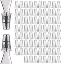 Chengu 80 Pieces Liquor Bottle Toppers for Liquor Pour Bottle Covers Universal Pour Dispenser Bar Dust Translucent Rubber Spout Covers for Home Kitchen Tools Supplies