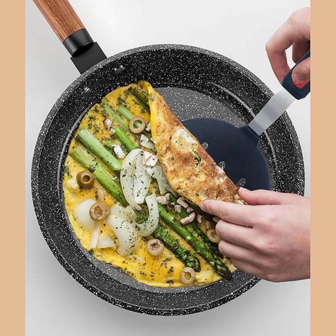 Tenta tenta kitchen Silicone Turner Pancake Slotted Spatula for Cooking - Nonstick Cookware Safe 600°F Flexible & Thin Cooking Flipper for Eggs - Reinforced Stainless Steel Core - BPA Free