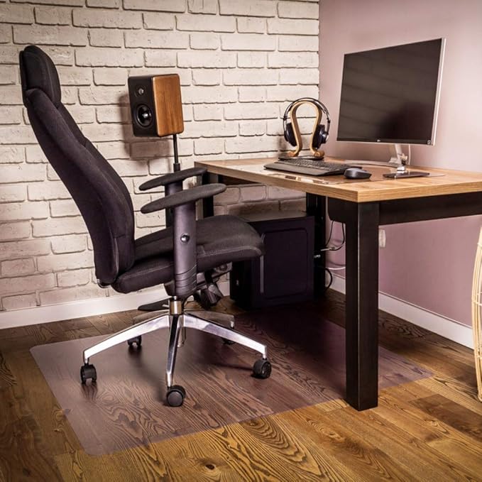 NECAUX 12 x 17 Inch Frosted Table Protector, 1.5mm Thick Plastic Tablecloth PVC Waterproof Table Cover Protector Vinyl Desk Pad Mat for Coffee Table End Table Night Stand Dresser Vanity Makeup Decor