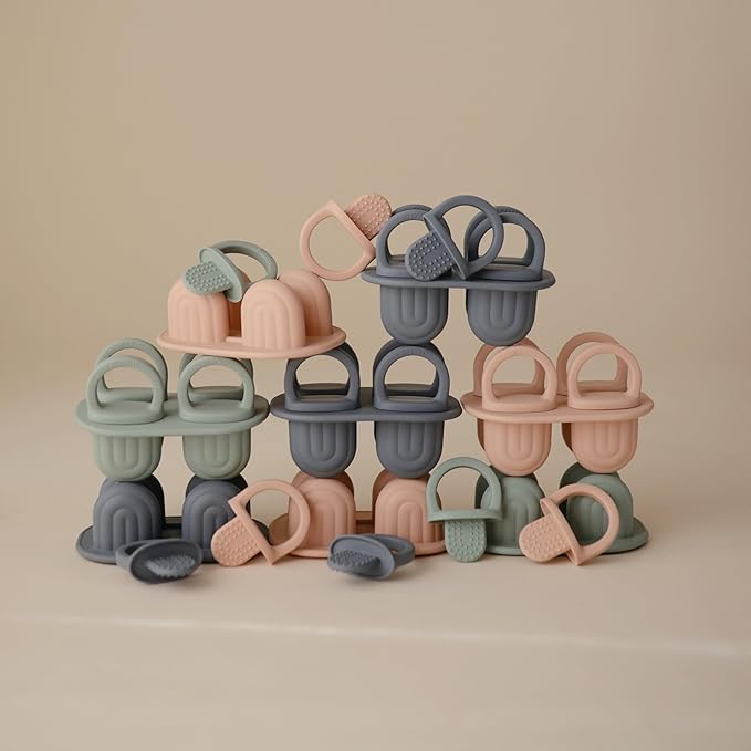mushie Toddler Ice Pop Tray (Tradewinds) | 4 Pieces x 1 oz | BPA Free