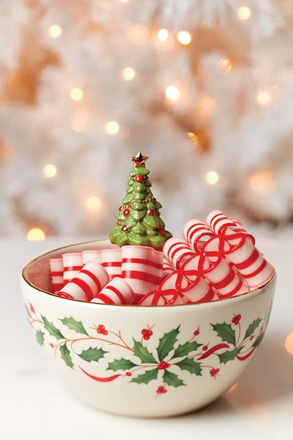 Lenox 893505 Holiday Tree Bowl, Christmas Hosting