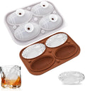 2.5 INCH Fun Shapes Football Ice Cube Mold,Large Ice Cube Molds | Football ice mold for Super Bowl Party,Football Gifts,Whiskey Ice Cubes Mold(bourbon ice cube molds) for Whiskey,Cocktails