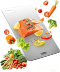 Titanium Cutting Board, 100% Pure Titanium Cutting Boards For Kitchen, Best Non Toxic titanium chopping board, Dishwasher safe, Hygiene and Durability for Meat, Fruit, and Vegetables (12.5L*8W)