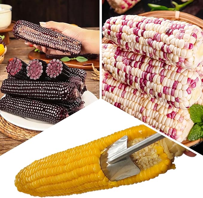 Long Handle Stainless Steel Corn Cob Stripper,Corn Cob Thresher,Corn Peeler,Corn Stripper,Corn Thresher,Corn Scraper (Style-C)
