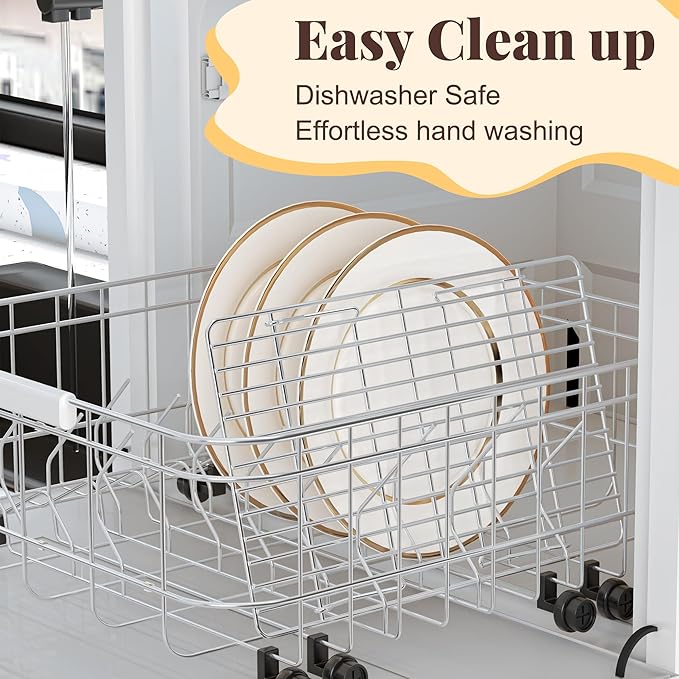 Cooling Racks for Cooking and Baking - 3 Tier Stackable Grid Wire Baking Rack for Oven Cooking, Baking, Grilling, Roasting - Dishwasher Safe Bacon Rack - Silver