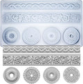 Art Mold for Polyclay Air Dry Clay Plaster, Trimmings and Medallion