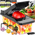 Vegetable Chopper Mandoline Onion Slicer - Multifunctional Food Cutter with Container, Pro Mandoline Slicer, Dicer Cutter, Kitchen Gadgets & Home Essentials