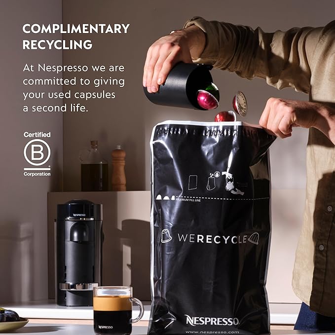 Nespresso Vertuo Pop+ Coffee and Espresso Maker by Breville with Milk Frother, Coconut White