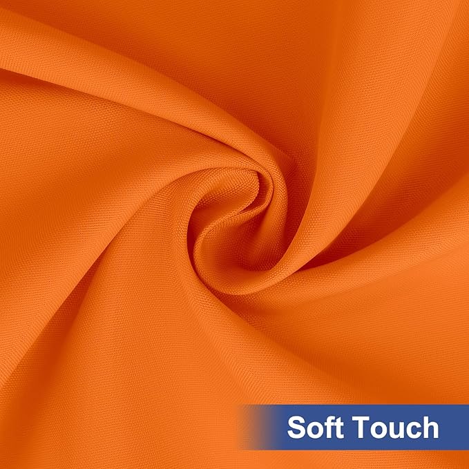 homing Rectangle Table Cloth Cover, Waterproof Polyester Elastic Fitted Tablecloth, Fits for 8 Foot Folding Tables, Washable Table Protector for Picnic, Camping, Outdoor (Orange, 30" x 96")