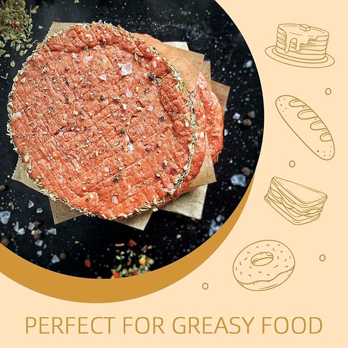 500 Pcs Parchment Paper Sheets, 6"x6" Pre-cut Unbleached Parchment Baking Paper for Air Fryer, Oven, Bakeware, Steaming, Cooking Bread, CupCake, Cookies