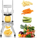 WICHEMI Commercial Vegetable & Fruit Chopper - Stainless Steel Dicer, Cutter for Onions, Potatoes, Peppers & Mushrooms (1/4")
