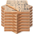 Outus 3600 Pcs 12 x 12 Inch Deli Wax Paper Sheets Grease Resistant Tray Basket Liners Newsprint Paper Water and Grease Proof Sandwich Wrapping Square Hot Dog Wrappers for Food Baking (Brown)