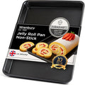 Wrenbury Jelly Roll Pan 15x10 - Carbon Steel DuraQuartz Non Toxic Large Baking Sheet - ⅔ Sheet Pan for Cookies