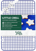 Great Jones Little Chill Wire Cooling Rack (Blueberry) | Nonstick Baking Rack, Heavy-Duty Aluminized Steel | Fits Quarter-Sheet Pans for Cooking and Baking | Oven-Safe 450°F, Dishwasher-Friendly