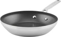 KitchenAid 71008 3-Ply Base Brushed Stainless Steel Nonstick Frying Pan/Fry Pan/Skillet, 9.5 Inch