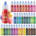Food Coloring - 33 Food Grade Vibrant Colors Food Coloring Liquid Set, Food Dye Color for Baking, Icing, Cookie, Cake Decorating, Easter Egg, DIY Making Supplies Kit (0.25 Fl Oz (Pack of 33))