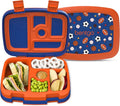 Bentgo Kids Prints Leak-Proof, 5-Compartment Bento-Style Kids Lunch Box - Ideal Portion Sizes for Ages 3-7, Durable, Drop-Proof, Dishwasher Safe, & PFAS & BPA-Free Materials (Sports)