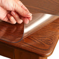 Clear Table Cover Protector Rectangle 42 x 68 Inch, 1.5mm Transparent Plastic Table Protector Waterproof, Anti-Scratch Clear Desk Mat for Office Desktop Dresser Dining Table, FDA Compliant