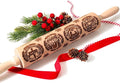 17" Premium Wooden Rolling Pins for Baking with Nativity Embossed Designs | 3mm Deep Springerle Cookie Molds | Christmas Rolling Pin & Baking Gifts for Women | Includes 3-in-1 Cleaning Brush