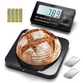 Food Scale with Detachable Display, 33lb Stainless Steel Kitchen Scales Digital Weight Grams and Ounces, Digital Food Scales for Kitchen, Baking Scale for Sourdough Bread Cooking, Weight Loss 1g/0.1oz
