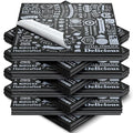 Outus 600 Pcs 12 x 12 Inch Deli Wax Paper Sheets Grease Resistant Tray Basket Liners Newsprint Paper Water and Grease Proof Sandwich Wrapping Square Hot Dog Wrappers for Food Baking (Black)